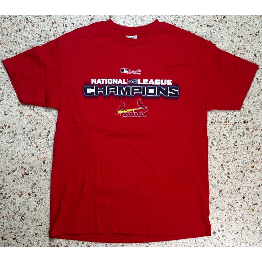 Lee Sport MLB Vtg St. Louis Cardinals National League Champions T-Shirt Size XL